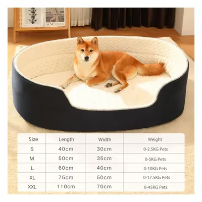 ( White, 2XL) Pet Dog Bed Warm Cushion for S/Medium Large Dogs Sleeping Beds