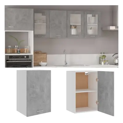 vidaXL Kitchen Cabinet Concrete Grey Engineered Wood Kitchen Storage Organiser