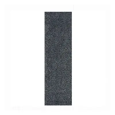 (Charcoal, Runner: x cm) Non Slip Plain Shaggy Rugs Hallway Runners Thick 4.5cm Shag Pile Small 