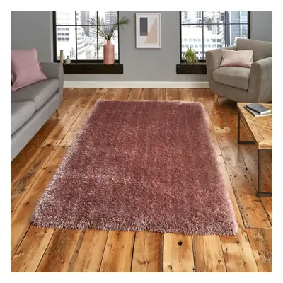 (60x120cm) Montana Shaggy Rugs in Rose Small Large Thick Soft Plain Pile Luxury Mats