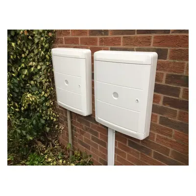 (White) Pair Of Meter Box Covers - Black or White