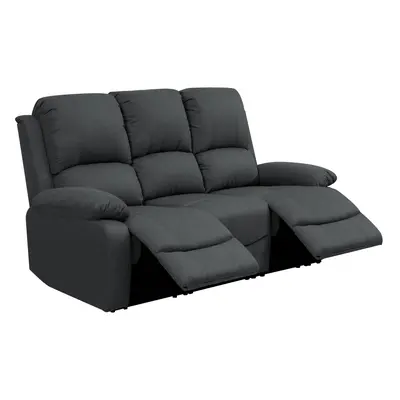 (Dark Grey, Seat Only) Reclining Luxury Fabric Sofa Set In Light Grey or Dark Grey- Piece, Piece