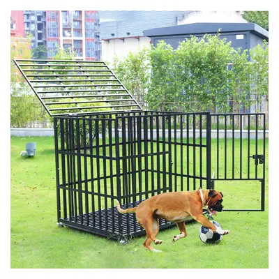 (XL(107L*78W*94H)) Heavy Duty Metal Dog Crate