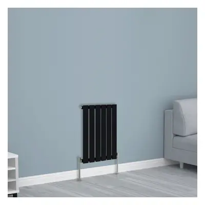 (600x408mm Single, Black) NRG Horizontal Vertical Flat Panel Designer Radiator Central Heating R