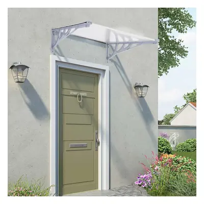 (Grey, 150x90x28CM) Straight Door Canopy Awning Shade Shelter