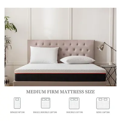 (Double (135 x x 16cm)) GUDE NIGHT Memory Foam Mattress Bed Mattress Medium Firm for Body Suppor