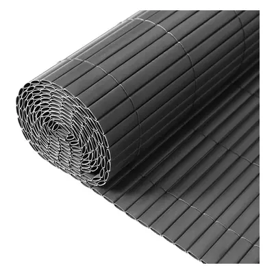 (2m*3m) Dark Grey PVC Fence Screen Bamboo Mat Border Panel Garden Wall Privacy Protect