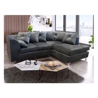 (Right hand corner) Vortex Grey Corner Sofa