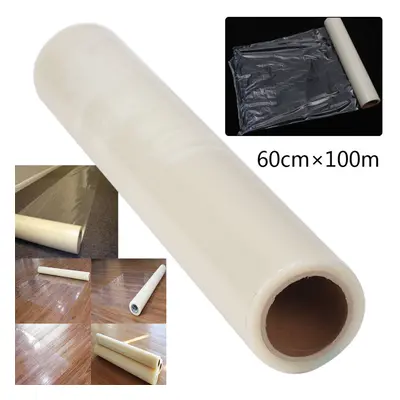 (10 PCS) 100M Carpet Floor Protector Self Adhesive Clear Roll Protector Cover Dust Film