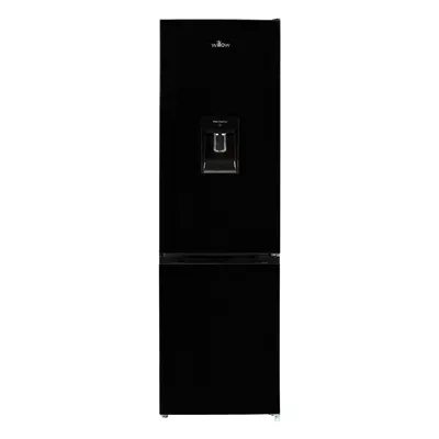 WILLOW WFFD250CDX No Frost 250L Fridge Freezer, Water Dispenser, Dark