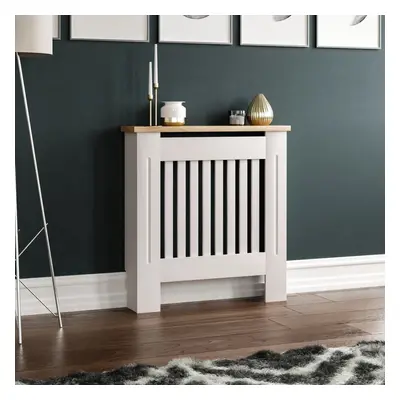 (Small) Arlington Radiator Cover Heating Cabinet White Oak