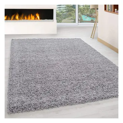 (Silver) Abaseen Shaggy Modern Multicolor Rug(160 x 230cm)