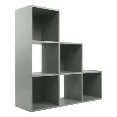 (No Drawers) Charles Jacobs Grey Tier Cube Storage Bookcase Shelf Display Unit with Choice of Dr