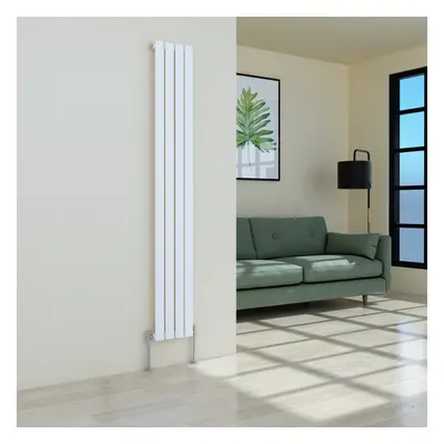 (1800 x 274mm Single, White) Flat Panel Designer Radiator