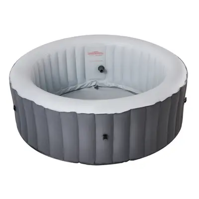 (Grey/Round, Person) Mspa Lite Inflatable Hot Tub Portable Pool