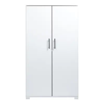 (White) Office Storage Cupboard Door Locking Bookcase Filing Cabinet shelf 140cm