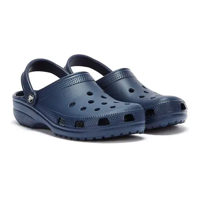 (5 UK, Navy) Crocs Adults Unisex Classic Cushioned Clogs