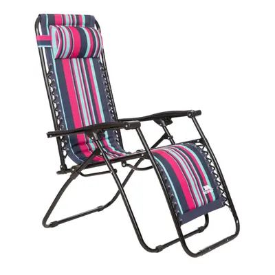 (EACH, Tropical Stripe) Trespass Padded Sun Lounger Chair Glentilt