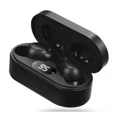 (black) 1Pair Digital Rechargeable Hearing Aids In-Ear Invisible Sound Voice Amplifier