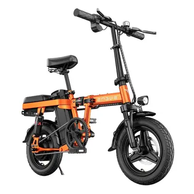 (orange) ENGWE T14 Folding Electric Bicycle