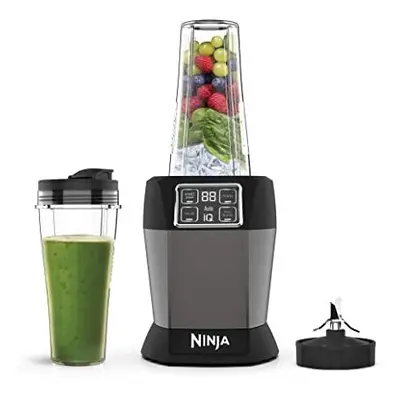 Ninja Blender with Auto-iQ W,2 x700 ml Cups,Black/Silver