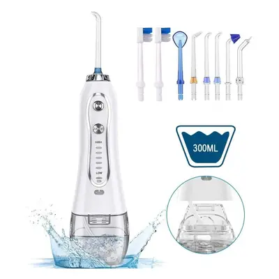 (Type) Waterproof Cordless Dental Oral Irrigator Portable and Rechargeable Water Flossing