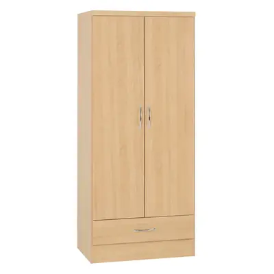 (2 Door Drawer Wardrobe) Nevada Bedroom Furniture Range - Sonoma Oak Effect