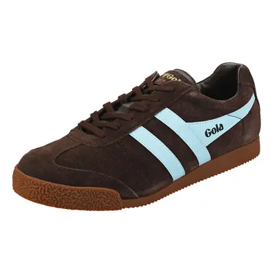 (UK 7) Gola Classics Men's Harrier Suede Trainers Brown/Pale Blue