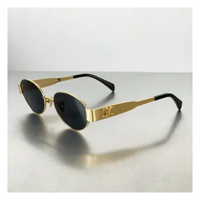 (Gold Black) Women Fashionable Retro Arc De Triomphe Sunglasses