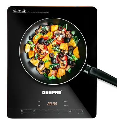 Geepas 2000W Digital Induction Hob, Single Ultra-thin Induction Cooker