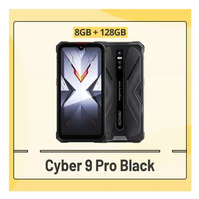 (Black) HOTWAV Cyber Pro 4G Rugged Smartphone Helio P60