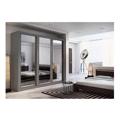 (Grey Matt) Arti - Sliding Door Wardrobe 250cm