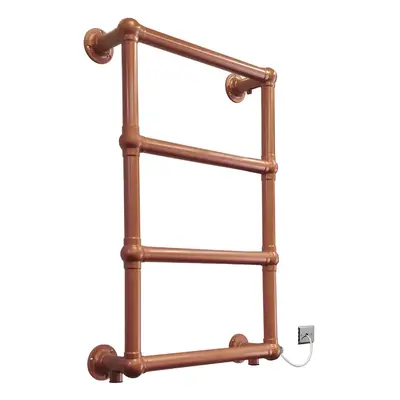 (Copper Look, Manual Elecric Element) Traditional Electric Bahtroom Towel Rail Radiator