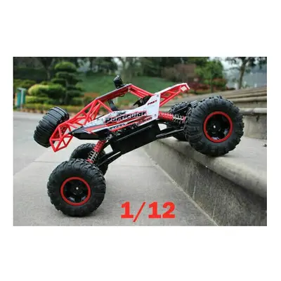 ( Red, 36cm(1:12)) Large Remote Control RC Cars Big Wheel Car Monster Truck 4WD Kid Toy Electric