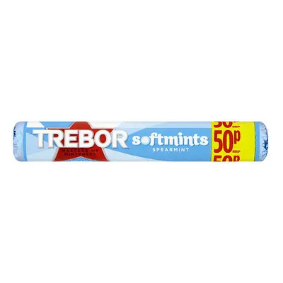 Trebor Softmints Spearmint 50p Mints Roll 44.9g (Pack of 40)