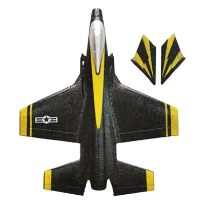 (Black) Fixed wing black children's airplane remote control aircraft control