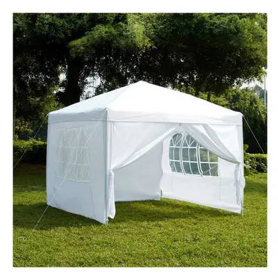 (White) Pop Up Gazebo 2.5mÂ² Folding Garden Party Shelter