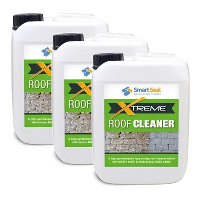 (3 x Litres) Smartseal Roof Clean Xtreme - Powerful, Fast Acting Roof Cleaner - Concentrated Org