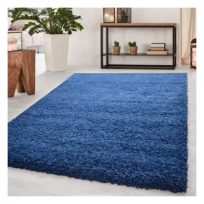 (Navy Blue) Abaseen Shaggy Modern Multicolor Rug(160 x 230cm)