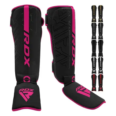 (Pink, Small) RDX Shin Guards for Kickboxing, Muay Thai