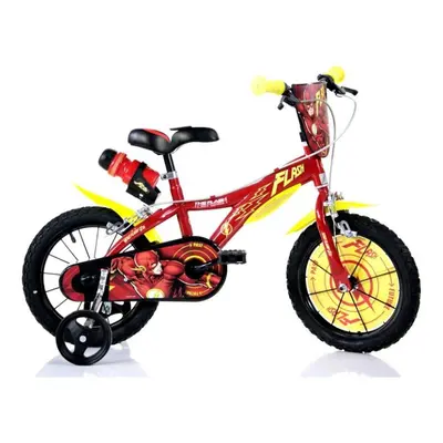 Dino Flash Kids 14" Wheel Bike - Red/Yellow