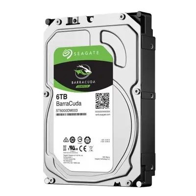 Seagate 3.5", 6TB, SATA3, BarraCuda Hard Drive, 7200RPM, 256MB Cache