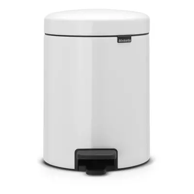 Brabantia Pedal Bin newIcon with Plastic Inner Bucket, Litre - White