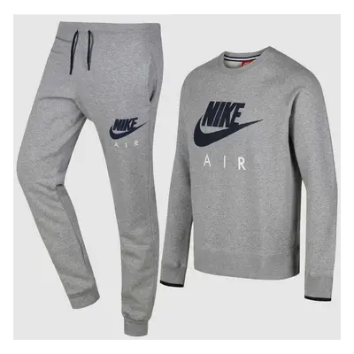 ( Nike Air Mens Full Tracksuit Set Fleece Sweatshirt Joggers Grey XL) Men's Nike Air Tracksuit |