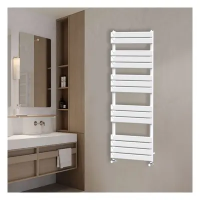 (1600x600mm) NRG Flat Panel Heated Towel Rail Bathroom Rad Radiator White