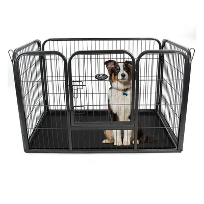 Heavy Duty Dog Cage Pet Metal Run Folding - Medium