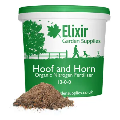 (Tub, 10kg) Elixir Gardens | Hoof and Horn Organic Plant Food Fertiliser 13-0-0 Bag