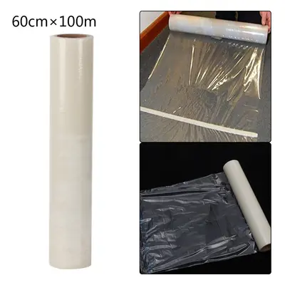 (4 PCS) 100M Carpet Floor Protector Self Adhesive Clear Roll Protector Cover Dust Film