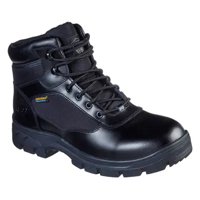 (8 (Adults')) Skechers wascana benen wp t leather mens boots black