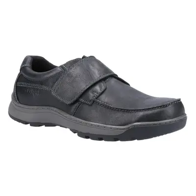 (9 (Adults')) Hush Puppies casper leather mens casual shoes black